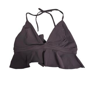 Touche Womens Swimwear Bikini Top Sz XL Dark Purple